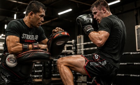 Área de treino da unidade StrikeLab Combat